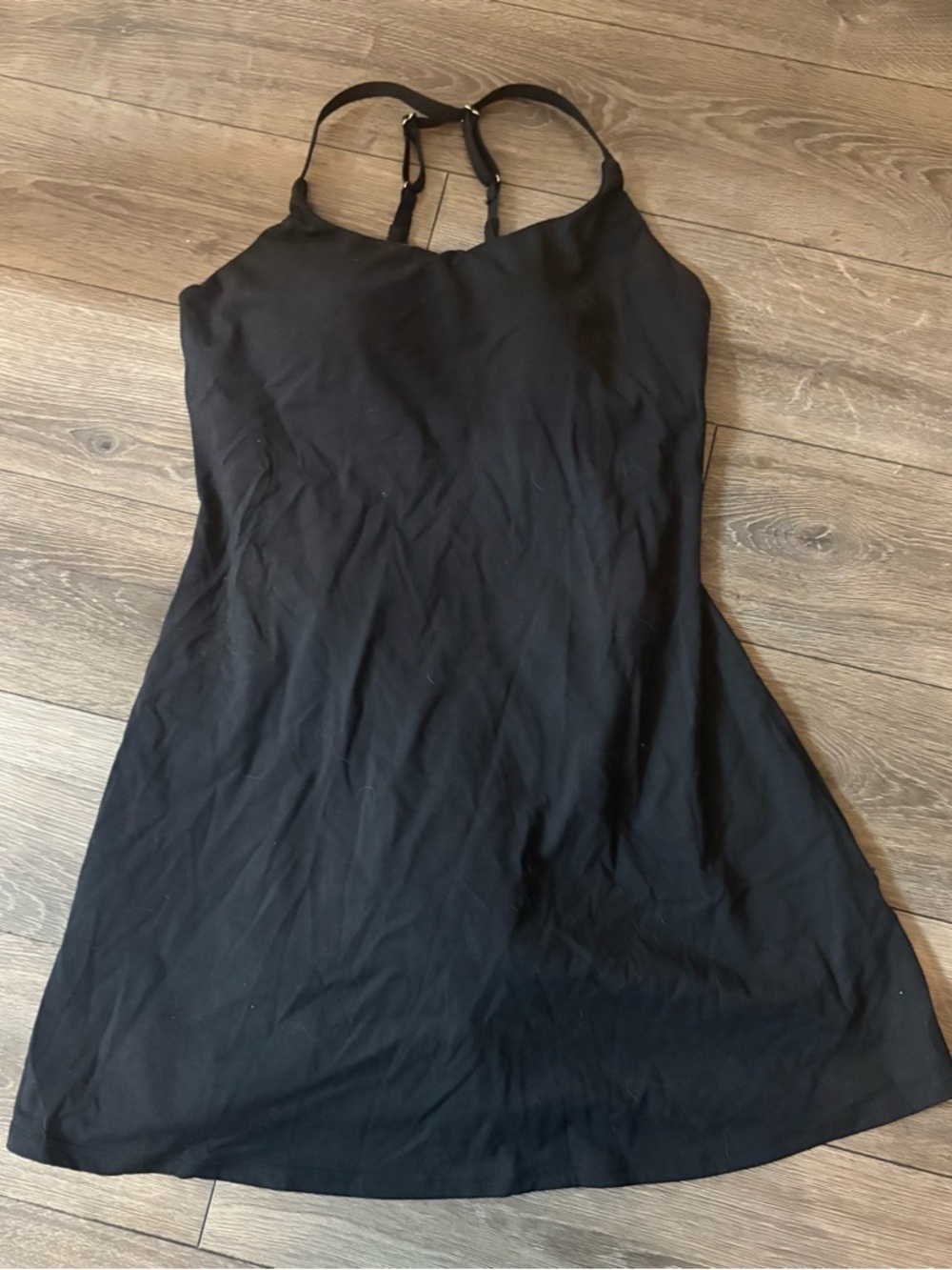 HALARA Black Strappy Mini Dress NWOT